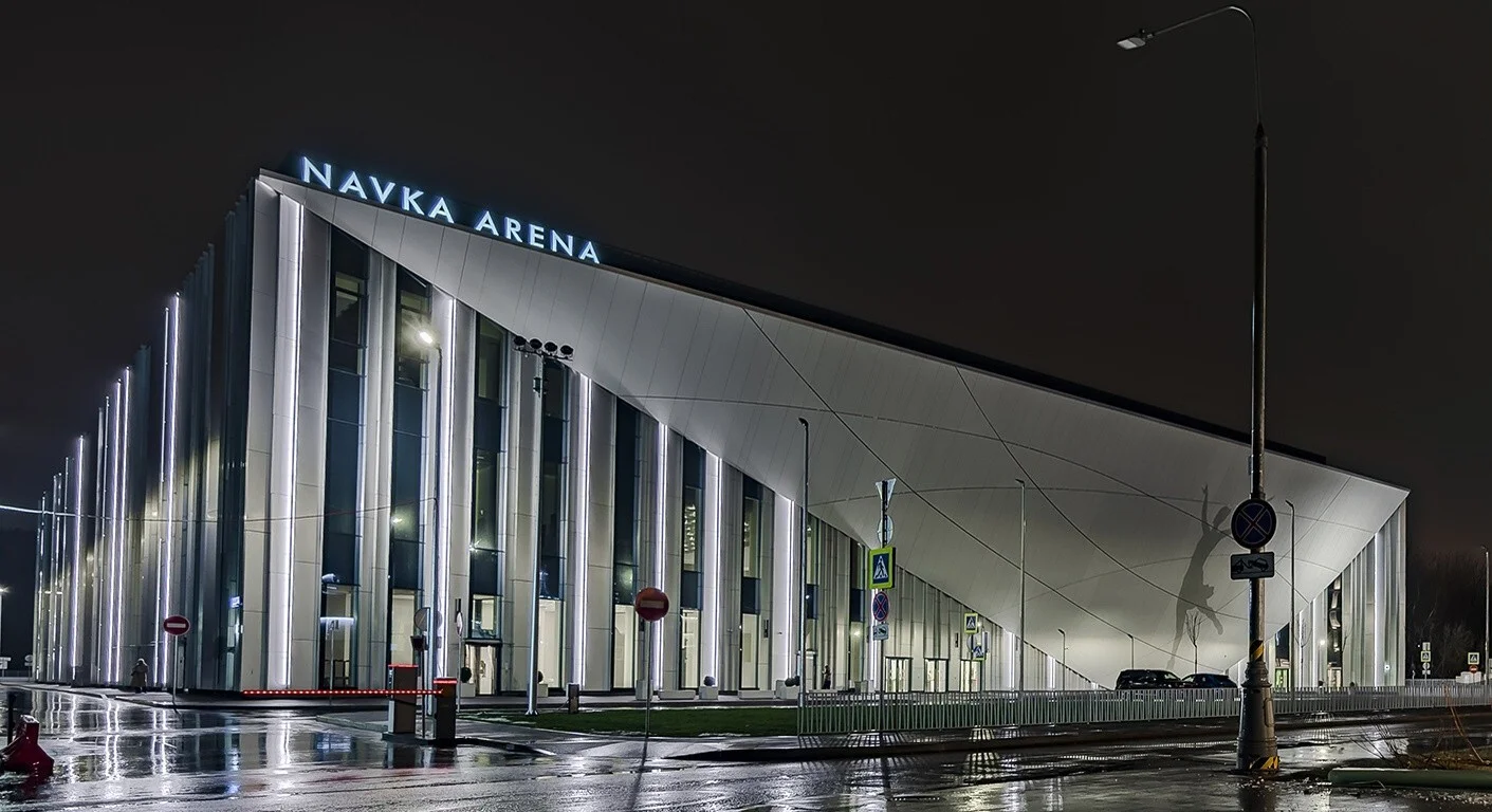 A multifunctional sports complex located in the Mnyovnikovskaya floodplain.